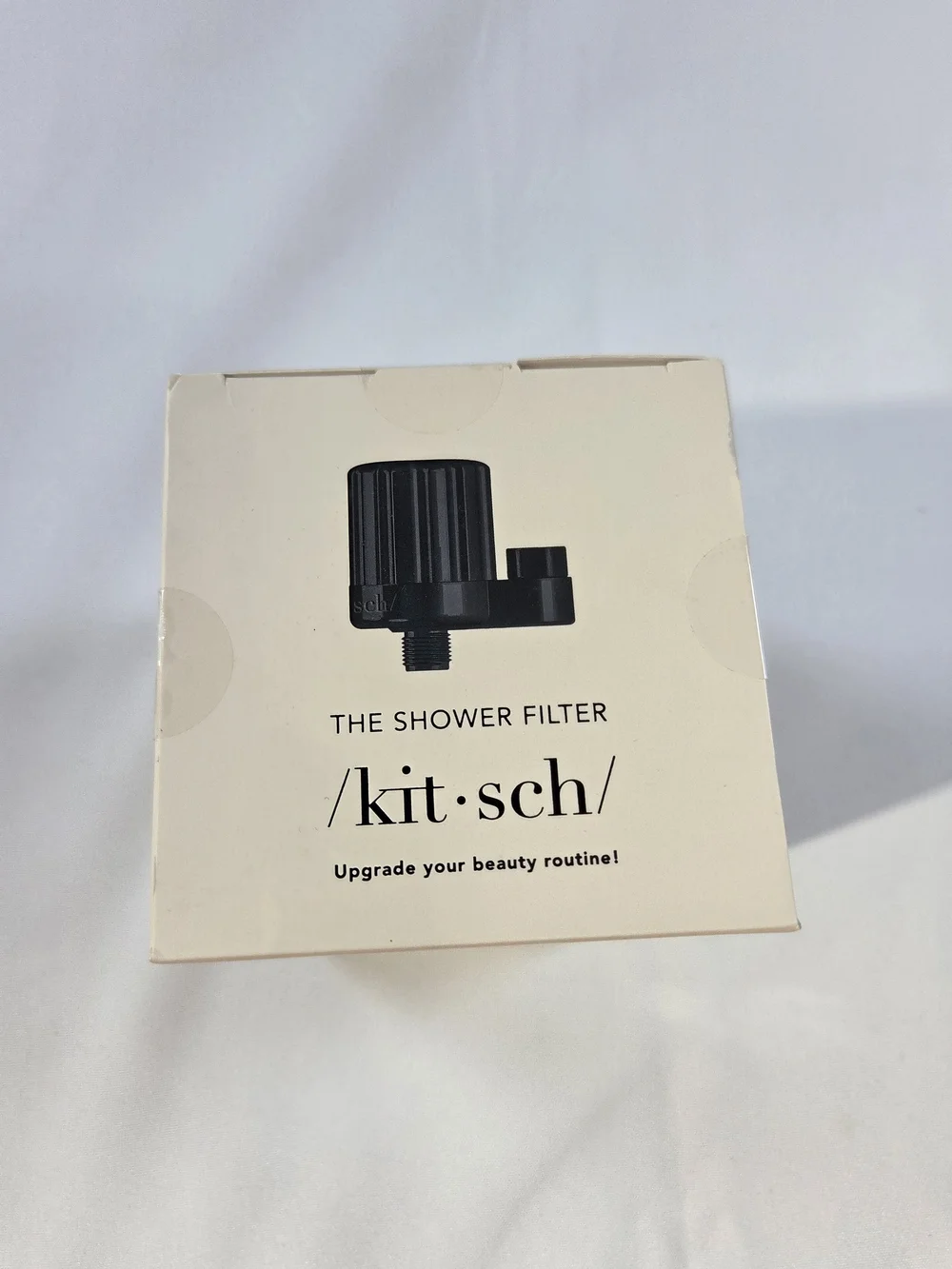 Kitsch Shower Filter Matte Black Chlorine Reducing Water Filter for Hair & Skin